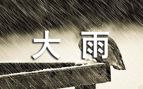 形容大雨的句子
