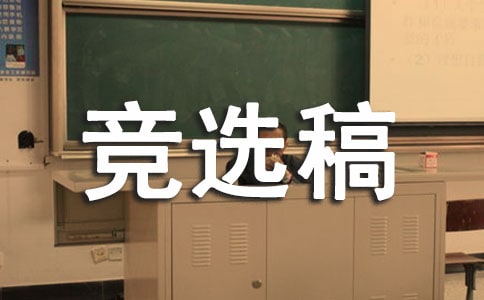 小學班干部個人競選稿
