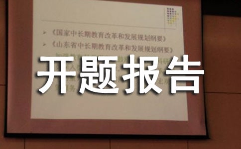 計(jì)算機(jī)開題報(bào)告