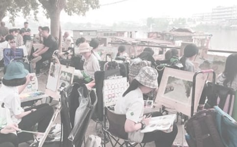 偏巖古鎮(zhèn)寫生記作文